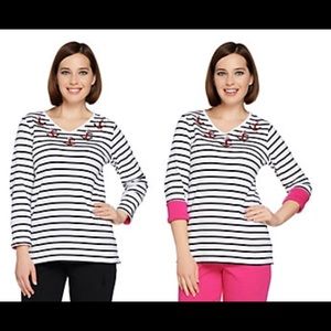 Quaker factory 2x blouse